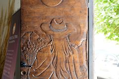 50 Carved Wooden Door Entrance To Bodega Nanni In The Heart Of Cafayate South Of Salta